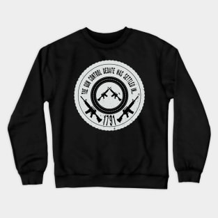 The Gun Control Debate Crewneck Sweatshirt